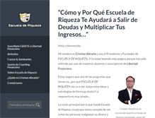 Tablet Screenshot of escueladeriqueza.org